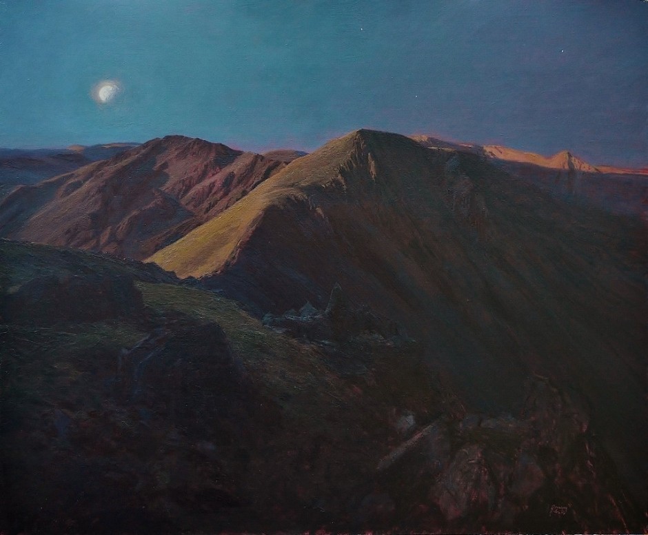 Full Moon, Scoat Fell and Red Pike from Pillar